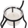 Portacandele a forma di renna con lumino in vetro, 15 cm | Floristik24.it