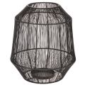Floristik24 Portacandele nero, lanterna decorativa, cestino in filo metallico, Ø24cm, H28cm