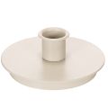 Floristik24 Portacandele rotondi color crema per candele affusolate, decorazione da tavola, 10 cm, 2 pezzi