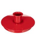 Floristik24 Portacandele compatti in metallo rosso per candele affusolate da 10 cm, 2 pezzi