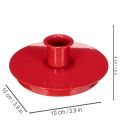 Portacandele compatti in metallo rosso per candele affusolate da 10 cm, 2 pezzi | Floristik24.it