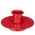 Floristik24 Piccoli portacandele rossi per candele affusolate da 8 cm, 3 pezzi