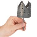 Portacandele con punta, a forma di casetta, per candele a colonna, 6 cm, 2 pezzi | Floristik24.it