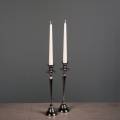 Floristik24 Set di 2 candelabri in argento di H29 cm
