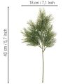Rami di pino artificiali per decorazioni invernali, 40 cm, 4 pezzi | Floristik24.it