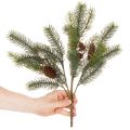 Ramo di abete artificiale con decorazione a pigna, 41 cm | Floristik24.it