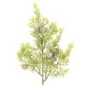 Floristik24 Ramo di conifera artificiale con pigne, decorazione artificiale da tavolo, 39 cm, 4 pezzi