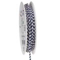 Floristik24 Nastro/cordoncino a righe per decorazioni regalo creative, spessore 3 mm, lunghezza 20 m.