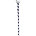 Nastro/cordoncino a righe per decorazioni regalo creative, spessore 3 mm, lunghezza 20 m. | Floristik24.it