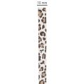 Nastro regalo con stampa leopardata per decorazioni creative, nastro arricciabile 10 mm 100 m | Floristik24.it