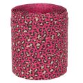 Nastro decorativo, stampa leopardata, rosa, nastro arricciabile per confezioni regalo e lavori creativi, 10 mm, 100 m | Floristik24.it