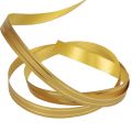 Floristik24 Nastro arricciacapelli nastro regalo oro con strisce dorate 10 mm 250 m