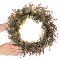 Ghirlanda artificiale di eucalipto, decorazione autunnale, rotonda, 45 cm | Floristik24.it