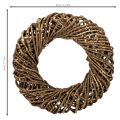 Ghirlanda decorativa realizzata con rami naturali, ghirlanda in rattan, rotonda, grande, 45 cm. | Floristik24.it