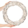 Ghirlanda rotonda di ramoscelli per lavori creativi e decorazioni, ghirlanda per porta 50 cm | Floristik24.it