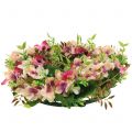 Floristik24 Ghirlanda di fiori con ortensie e bacche rosa Ø30cm