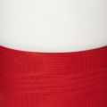 Nastro ghirlanda moiré bianco e rosso, 125 mm - nastro da lutto, nastro decorativo, nastro a fiocco, nastro festivo, rotolo da 25 m | Floristik24.it