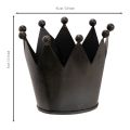 Corona in metallo, piccola corona decorativa per la tavola, 10 cm | Floristik24.it