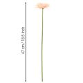 Gerbere artificiali color albicocca, 47 cm, 6 pezzi | Floristik24.it