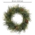 Ghirlanda artificiale di rami di pino con pigne, 60 cm | Floristik24.it