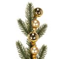 Ramo di abete artificiale con mini palline di Natale color oro, 46 cm, 2 pezzi | Floristik24.it