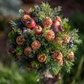 Frutta artificiale decorativa mele Cox Orange 3,5 cm 24 pezzi decorazione sparsa decorazione autunnale | Floristik24.it