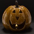 Zucca in ceramica con viso,