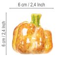 Zucca decorativa per la tavola autunnale, 6 cm, 2 pezzi | Floristik24.it