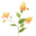 Floristik24 Fiore artificiale Gloriosa arancione con steli lunghi per vasi, 80 cm, 3 pezzi
