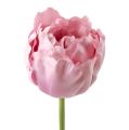 Floristik24 Tulipani artificiali riempiti rosa scuro 84 cm - 85 cm 3 pezzi