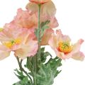Floristik24 Fiori artificiali Decorazione di fiori di papavero artificiale 35 cm Mazzo 3 pezzi
