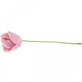 Floristik24 Rose finte rosa cera rose deco rose cera Ø6cm 18p