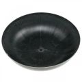 Floristik24 Fioriera rotonda, fioriera, ciotola in plastica nera, grigio screziato H8.5cm Ø30cm
