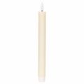 Floristik24 Candela a cono a LED bianca con luce bianca calda, 24 cm, con timer, 2 pezzi