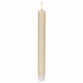 Candela a cono a LED bianca con luce bianca calda, 24 cm, con timer, 2 pezzi | Floristik24.it