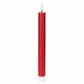 Floristik24 Candela a cono a LED, rossa con luce bianca calda, 24 cm, 2 pezzi