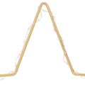 Stella con 50 LED, decorazione da tavolo in metallo, a batteria, per uso interno, 33 cm | Floristik24.it