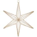 Floristik24 Stella decorativa a LED in filo metallico da appendere, per uso interno, 32 cm