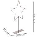 Stella a LED con vano batterie su supporto per davanzale e tavolo, 46 cm | Floristik24.it