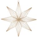 Floristik24 Stella decorativa a LED in filo metallico da appendere, per uso interno, alimentata a batteria, 51 cm