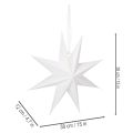 Stella LED sospesa con timer, luce bianca calda, per esterni, 38 cm | Floristik24.it