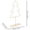 Sagoma di albero di Natale con 60 LED bianco caldo per decorazione da tavolo in interni, 37 cm | Floristik24.it