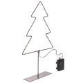 Floristik24 Albero di Natale a LED, alimentato a batteria, decorazione da tavolo per interni, 47 cm