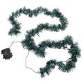 Floristik24 Ghirlanda natalizia di tinsel con 60 LED e timer, per esterni, 3 m