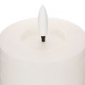 Candela a colonna a LED, effetto tremolante, con timer, Ø7cm, 12cm | Floristik24.it