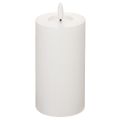 Candela a colonna a LED, effetto tremolante, con timer, Ø7cm, 16cm | Floristik24.it