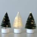 Floristik24 Albero di Natale LED verde / bianco 10 cm 3 pezzi