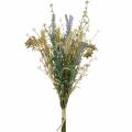Floristik24 Mazzo di lavanda artificiale, fiori di seta, bouquet di lavanda di campo con spighe di grano e olmaria