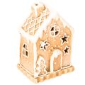 Floristik24 Portacandele a forma di casetta di pan di zenzero, da appoggio e decorativo, 13 cm