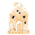 Portacandele a forma di casetta di pan di zenzero, da appoggio e decorativo, 13 cm | Floristik24.it